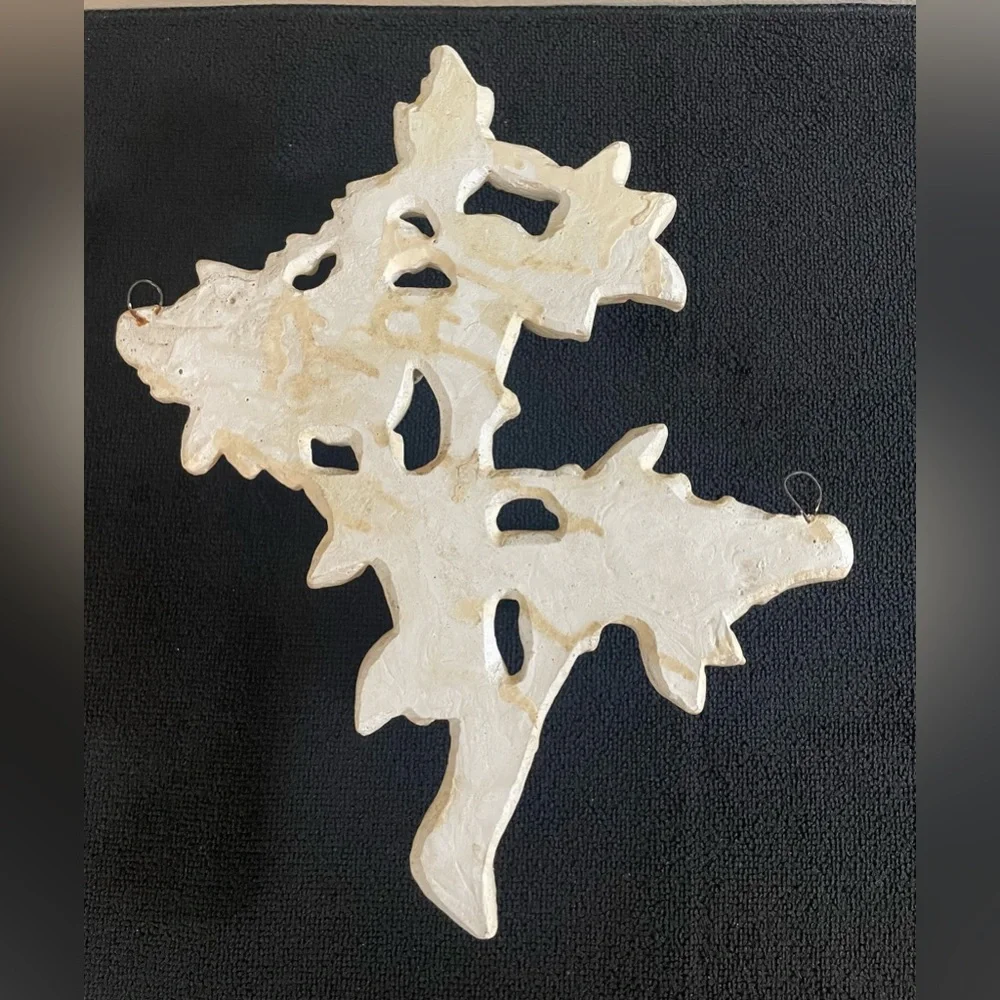 Vintage 1950's Ceramic Wall Hanging Sconce Tree Branch with Leaves